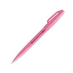 Penna Brush Sign Pentel Fluorescent Pink
