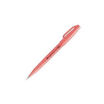 Penna Brush Sign Pentel Fluorescent Red