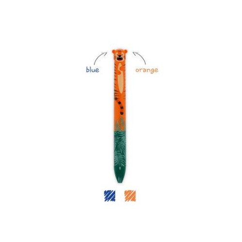Penna a due colori Click&Clack Tigre Legami