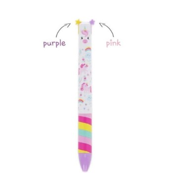 Penna a due colori Click&Clack Unicorno Legami