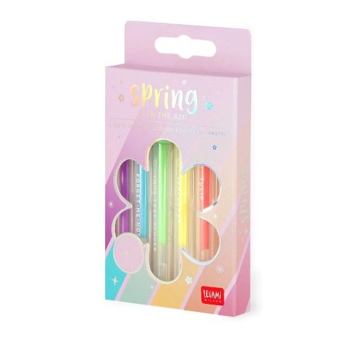 Set 6 mini penne gel colorate Legami