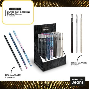 Matite Tinta Unita Jeans Assortite