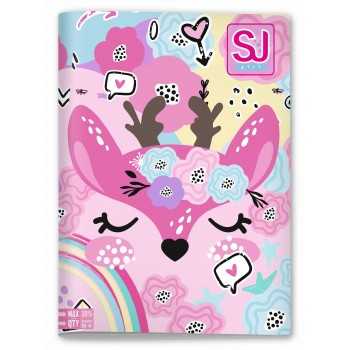 Maxi Quaderno A4 SJ Animali Girl Quadretti Medi 5mm