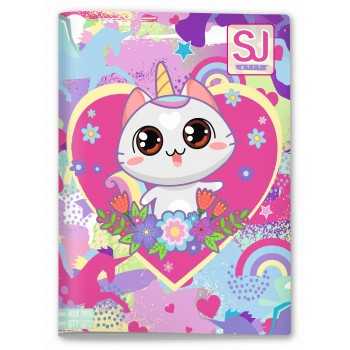 Maxi Quaderno A4 SJ Animali Girl Quadretti Medi 5mm 2