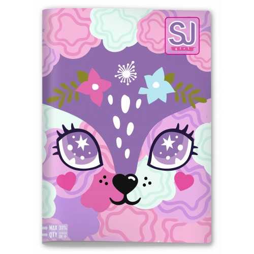 Maxi Quaderno A4 SJ Animali Girl Quadretti Medi...