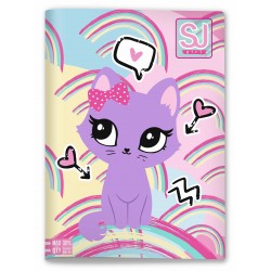 Maxi Quaderno A4 SJ Animali Girl Quadretti Medi 5mm