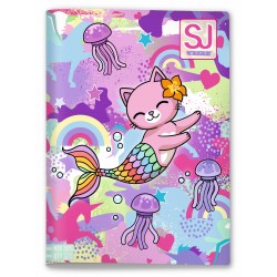 Maxi Quaderno A4 SJ Animali Girl Quadretti Medi 5mm