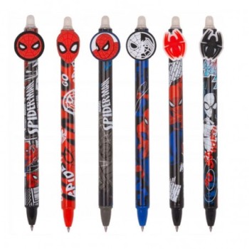 Penna cancellabile a scatto Spiderman Inchiostro blu