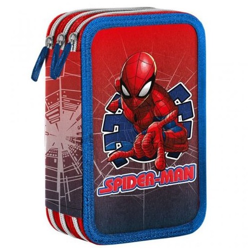 Astuccio 3 Zip Spiderman
