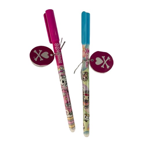 Penna Gel Tokidoki cancellabile inchiostro blu...
