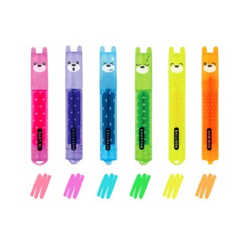 Set 6 Mini Evidenziatori Fluo Teddy's Style Legami