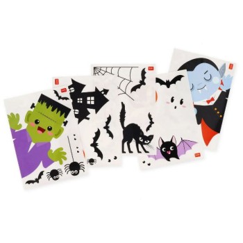 Set 35 adesivi elettrostatici per finestra Halloween