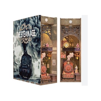 The Steam Age 3D Puzzle book nook 164 pezzi