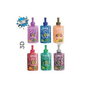 Colla glitter 3D 147ml multicolor colori assortiti