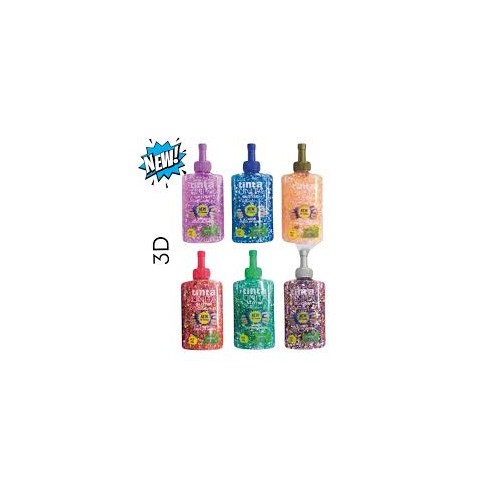 Colla glitter 3D 147ml multicolor colori assortiti