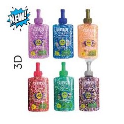 Colla glitter 3D 147ml multicolor colori assortiti