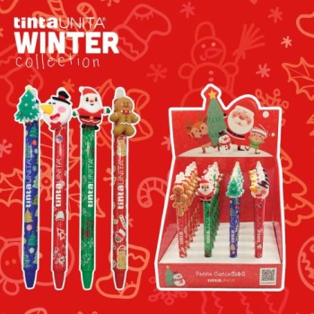 Penne cancellabili Natale modelli assortiti inchiostro...