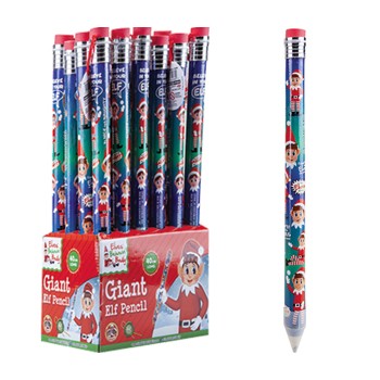 Matita natalizia maxi con gomma
