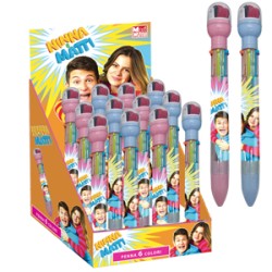 Penna a 6 colori con timbrini