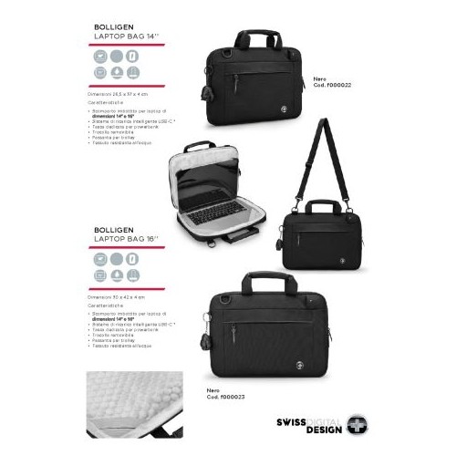 Laptot Bag 16'' Bolligen Swiss Nero