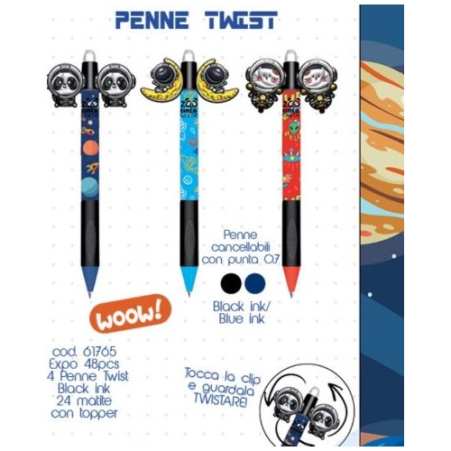 Penna cancellabile Tinta Unita Adventure Space