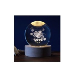 Lampada Led da Tavolo Piccola a Sfera - Love