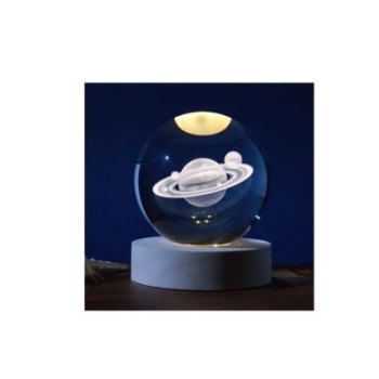 Lampada Led da Tavolo Piccola a Sfera - Saturno