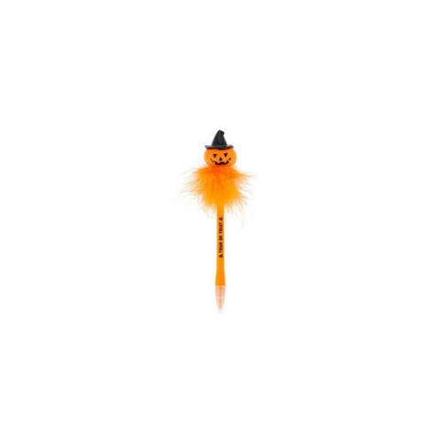 Penna a sfera con luce Writing is magic Pumpkin...