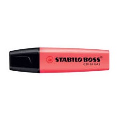 Evidenziatore Stabilo Boss rosso 70/40