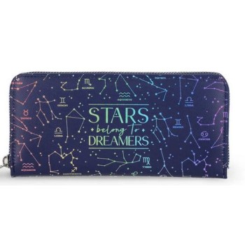 Portafoglio con Cerniera Blu - Stars Legami