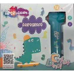 Aerografo con Stampa Dinosauro