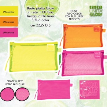 Astuccio Busta Piatta Rete Tinta Unita Glow Spring