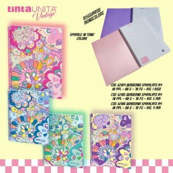 Maxi Quaderno A4 Spiralato PPL Rigo 1R Tinta Unita...