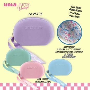 Pochette Moon Pouch Silicone Tinta Unita Vintage Spring