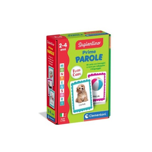 Prime parole FlashCards Sapientino Montessori