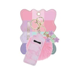 PORTACHIAVI POM POM AND FLOWER CHARMS TRI-COASTAL P&P MODERN R