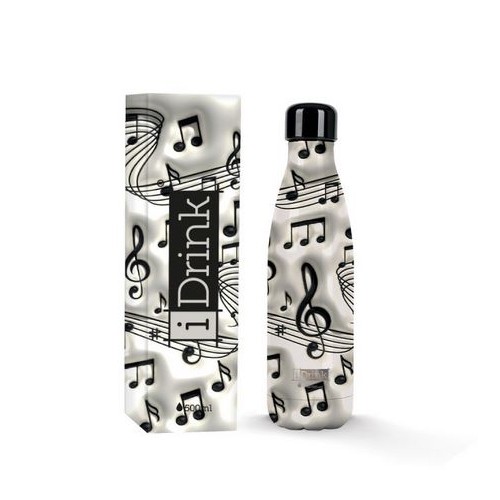 Borraccia Termica I-Total 500 ml Note Musicali 3D