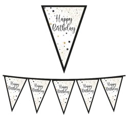 Festone bandierine Happy Birthday 3mt