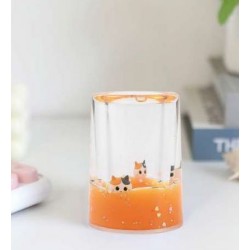 Portapenne Liquid Pencil Holder I-Total - Arancione con Gatto Arancione