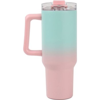 Tazza da Viaggio Termica con Cannuccia e Manico 1,2L...