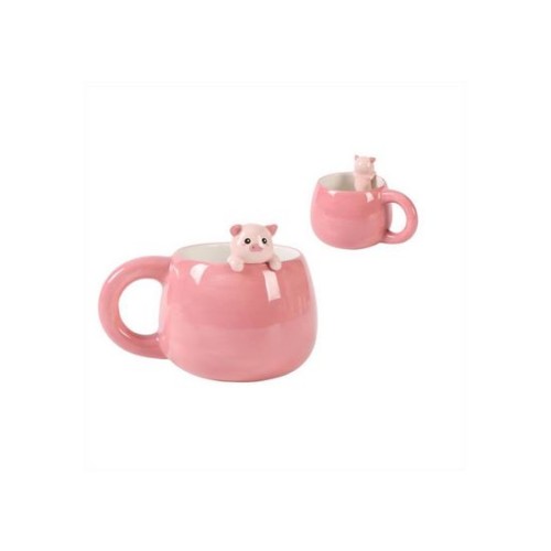 Tazza in Ceramica in 3D con Maialino