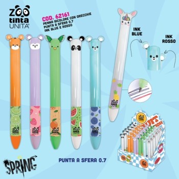 Penna bicolore blu/rosso Fruit Collection Tinta Unita Zoo...