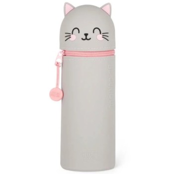 Astuccio 2 in 1 in morbido silicone Kawaii Gatto Legami