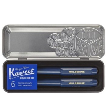 Set Penna Stilografica + Sfera Blu Moleskine x Kaweco...