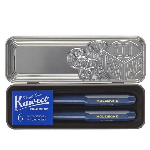 Set Penna Stilografica + Sfera Blu Moleskine x...