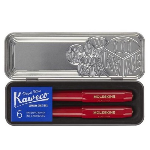 Set Penna Stilografica + Sfera Rosso Moleskine...