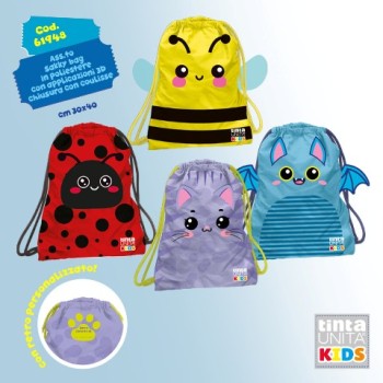 Sacca Sakky Bag Tinta Unita Kids