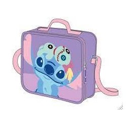 Borsa termica porta pranzo Stitch in tessuto con tracolla