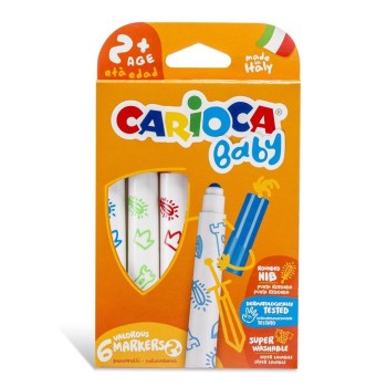 Pennarelli Marker confezione da 6 pezzi Carioca Baby