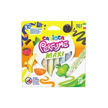 Pennarelli Maxi profumati confezione da 10 pezzi Carioca...